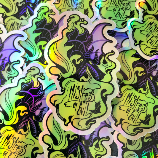 Mistress of Evil Holographic Vinyl Sticker