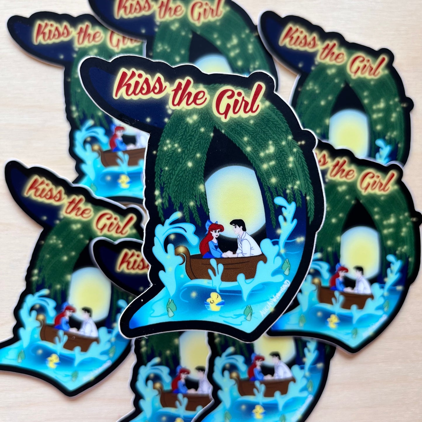 Kiss the Girl Sticker