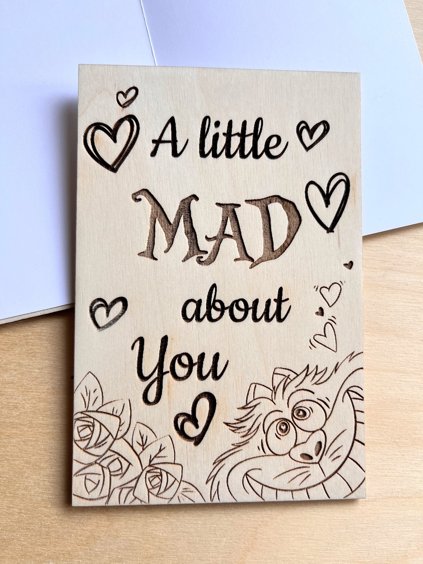 Mad about you Wood Card