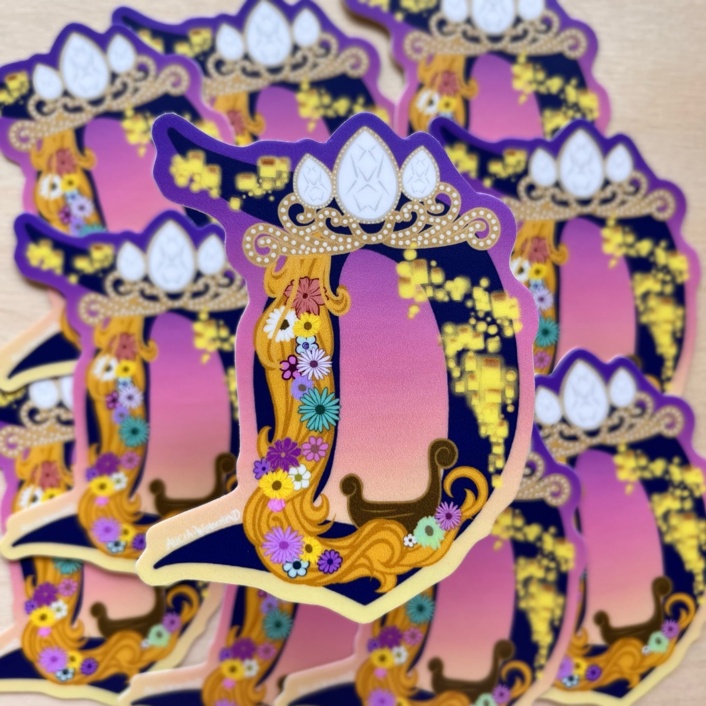 Princess Crown Vinyl Sticker